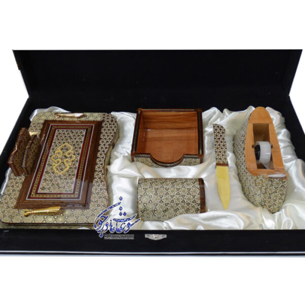 باکس نیم ست اداری خاتم کاری - Image 3
