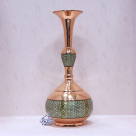 گلدان دالبری مس و خاتم بزرگ