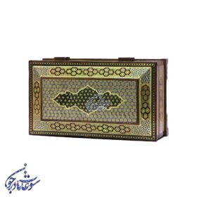جعبه کارد و چنگالی خاتم کاری مدل صلیبی