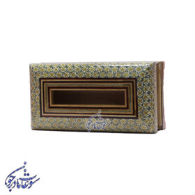 جعبه دستمال کاغذی خاتم مدل تخمه دار
