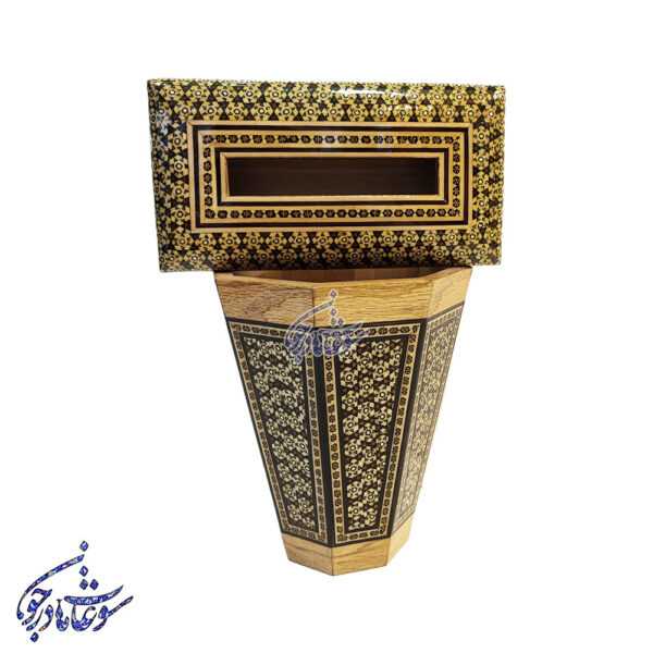 ست جادستمال و سطل خاتم کاری