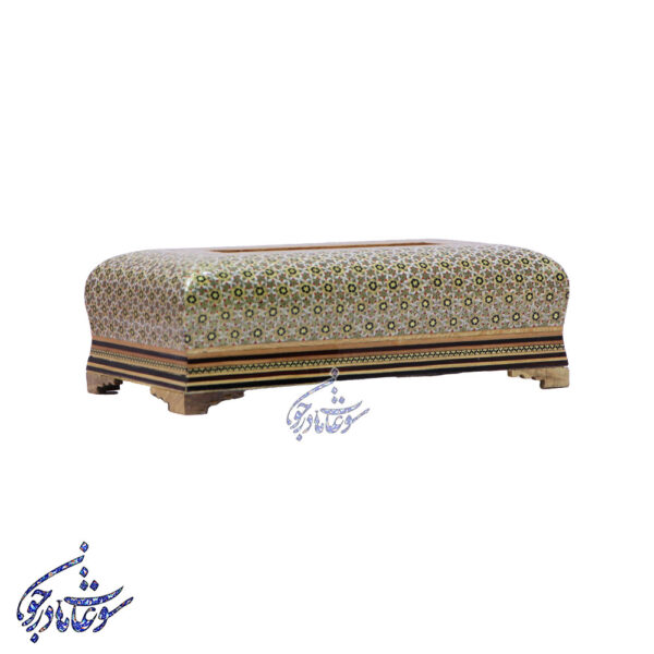 جعبه دستمال کاغذی خاتم مدل پره وارو