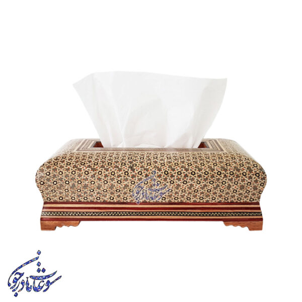جعبه دستمال کاغذی خاتم مدل پره وارو