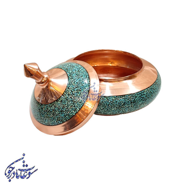 بشقاب پرنده فیروزه کوب بزرگ-2