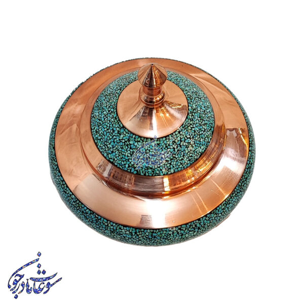 بشقاب پرنده فیروزه کوب بزرگ-3