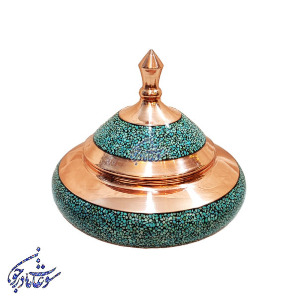 بشقاب پرنده فیروزه کوب بزرگ