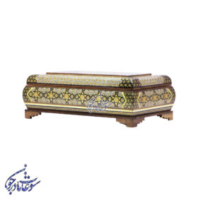 جعبه کارد و چنگال خاتم کاری مدل توپی