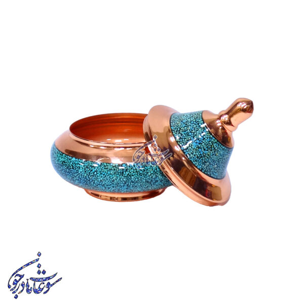 بشقاب پرنده فیروزه کوب کوچک-2