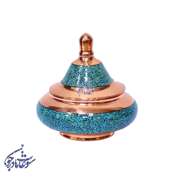 بشقاب پرنده فیروزه کوب کوچک