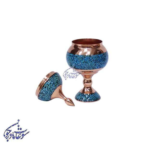 شکلات خوری و قندان فیروزه کوب سایز 16