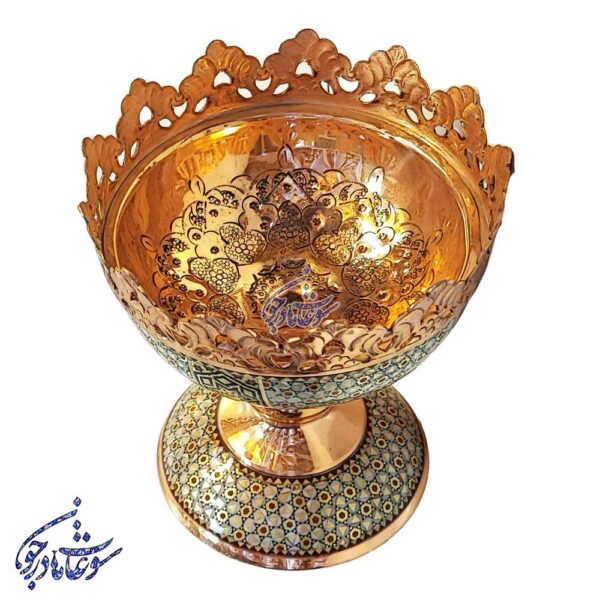 آجیل خوری کوچک مس و خاتم