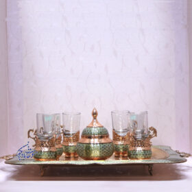 سرویس چای خوری مس و خاتم