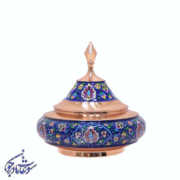 قندان مسی مدل بشقاب پرنده بزرگ