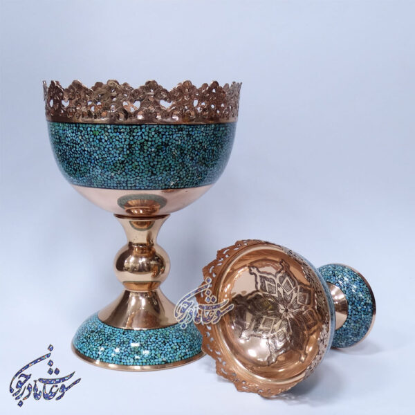 آجیل خوری 25 سانت فیروزه کوبی