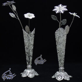 گلدان ملیله کاری مدادی