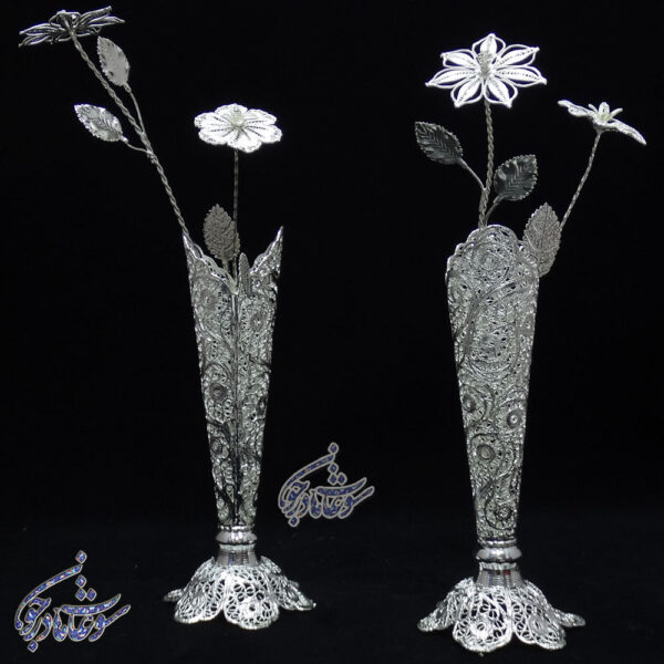 گلدان ملیله کاری مدادی
