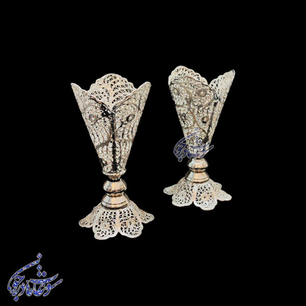 گلدان ملیله کاری مدل موشکی