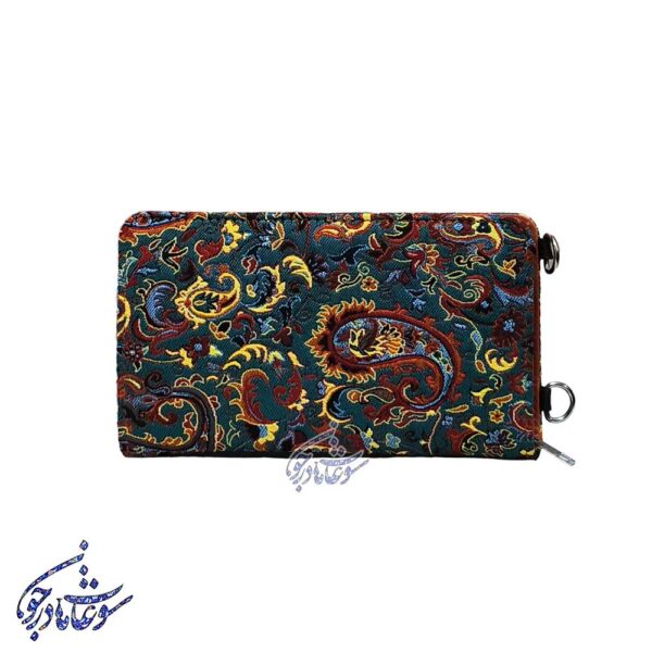 کیف پول ترمه و چرم - Image 3