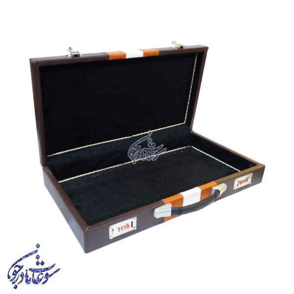 کیف تخته نرد خاتم چرمی - Image 4
