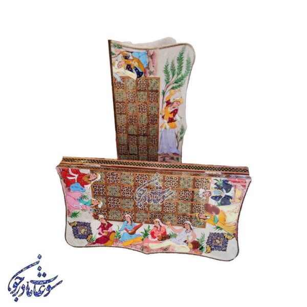 تخته نرد لب دالبر طرح مجلس بزم