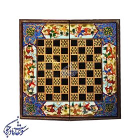 تخته نرد خاتم و چوگان چوب راش