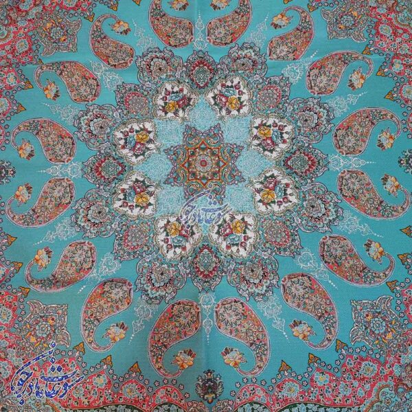 رومیزی ترمه 7 رنگ طرح بته جقه طرح سه