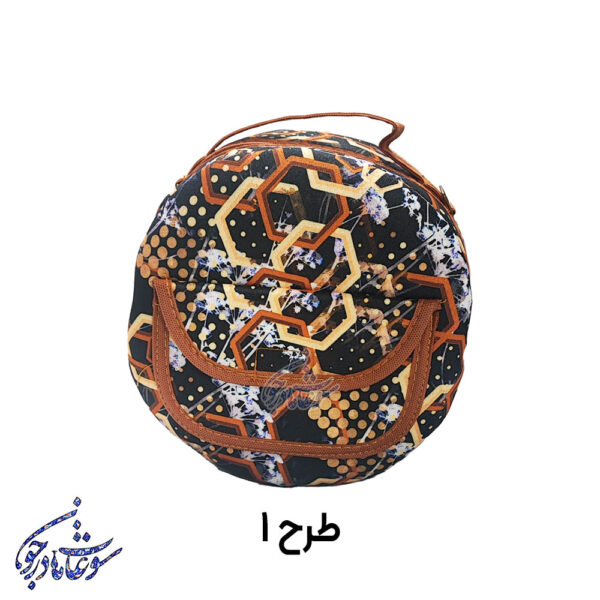 کیف دوشی گرد زنانه طرح ۱