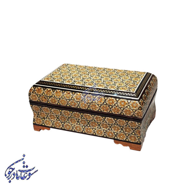 جعبه بغل کاس تمام خاتم بزرگ