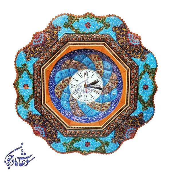 ساعت تذهیب 8 گوش