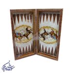 صفحه تخته نرد خاتم طرح چوگان