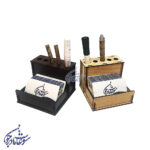 جا قلمی و جاکارتی چوبی