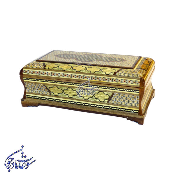 جعبه قاشق و چنگال خاتم بغل کاس مدل صلیبی - Image 3