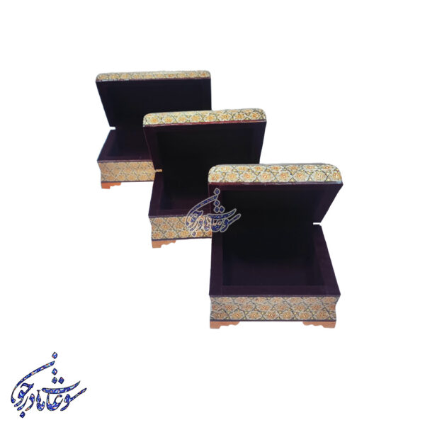 جعبه سری بغل کاس خاتم طرح تذهیب