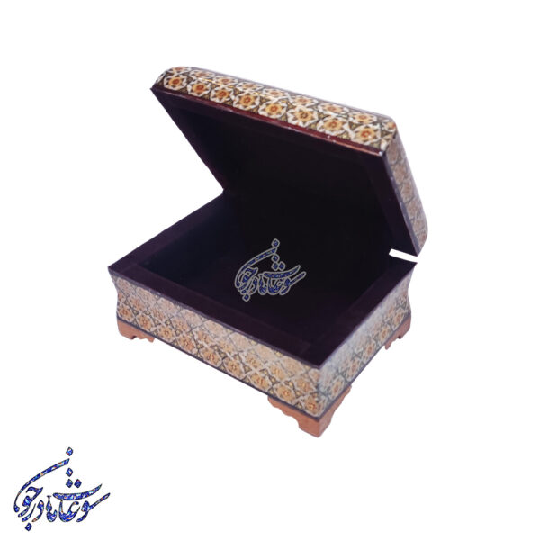 جعبه سری بغل کاس خاتم طرح تذهیب - Image 9