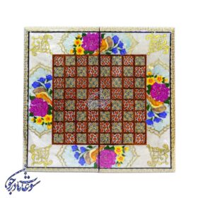 تخته نرد و شطرنج خاتم طرح گل و مرغ