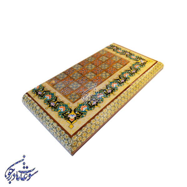 تخته نرد خاتم و تذهیب سبز