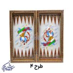 تخته نرد و شطرنج طرح لیلی و مجنون طرح4