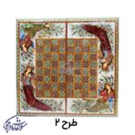 تخته نرد و شطرنج طرح لیلی و مجنون طرح2