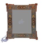 آینه خاتم و تذهیب 30 در 24 گوشه دار