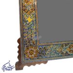 آینه خاتم و تذهیب 30 در 24 گوشه دار