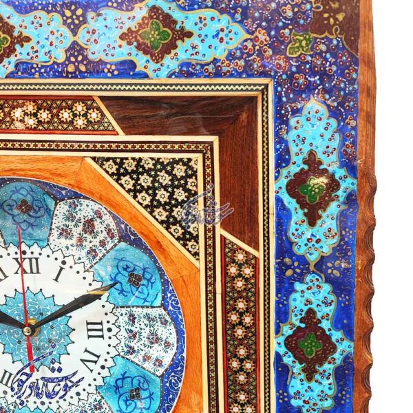 حاشیه ساعت خاتم و تذهیب