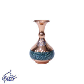 گلدان فیروزه کوب مدل شلغمی سایز 13 تک