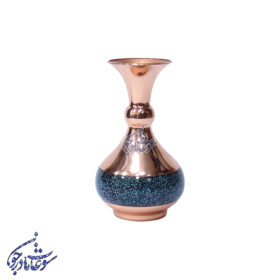 گلدان فیروزه کوب مدل شلغمی سایز 15تک