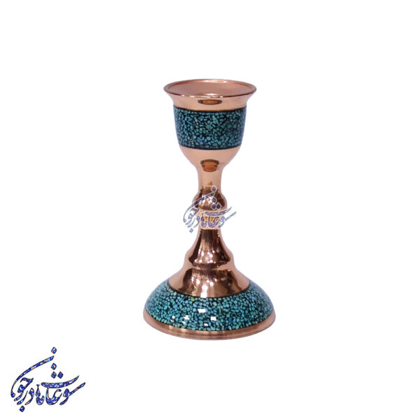 شمعدان فیروزه کوبی متوسط-2