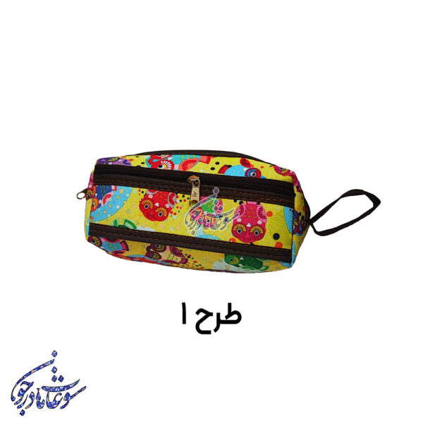 جا مدادی مدل سه زیپ طرح ۱