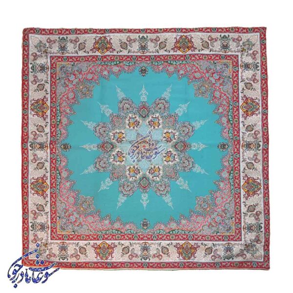 رومیزی ترمه ۷رنگ طرح بته جقه خورشیدی