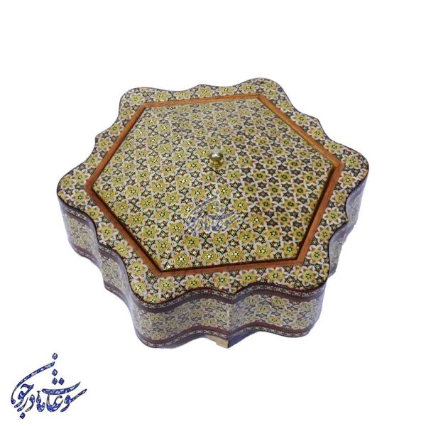 شکلات خوری دالبر دار خاتم 6 گوش - Image 5