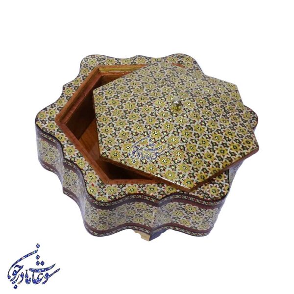 شکلات خوری دالبر دار خاتم 6 گوش - Image 6