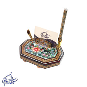 جاقلمی خاتم طرح گل و مرغ