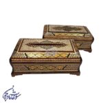 ست جاقاشق و جادستمال بغل کاس خاتم مدل صلیبی